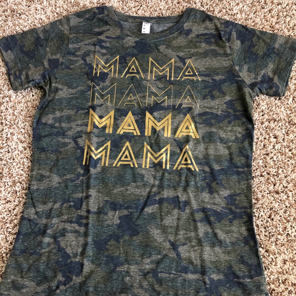 Ladies Cut Mama Camo Shirt